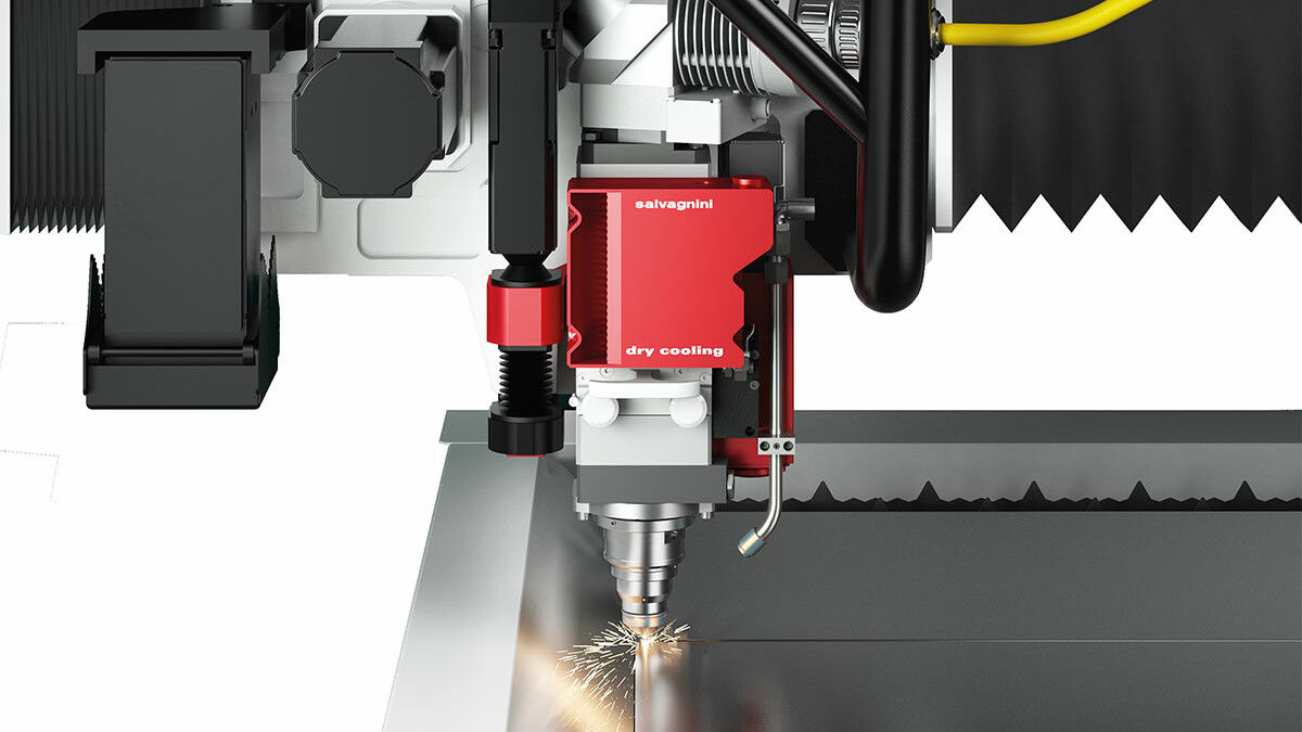 Laser cutter in action