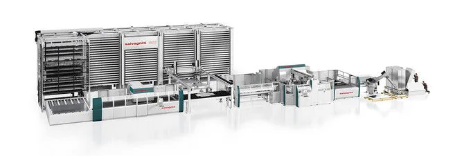 Salvagnini S4 + P4 Linie - flexibles Fertigungssystem